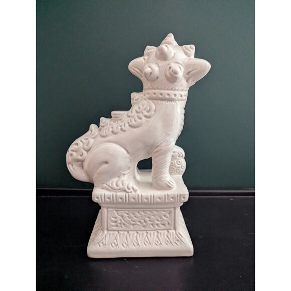 Vintage Italy Ceramic Blanc de Chine Foo Dog! - Picture 5 of 12